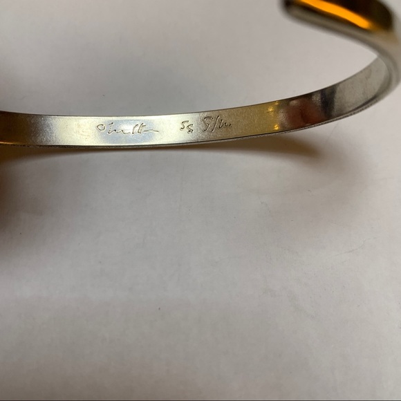 Large Sterling Cuff Bracelet - Picture 5 of 7